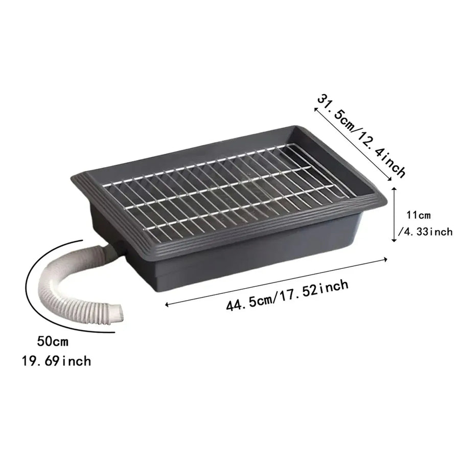 Indoor Flushing Dog Toilet Potty Training Tray Detachable for Small Medium Dogs