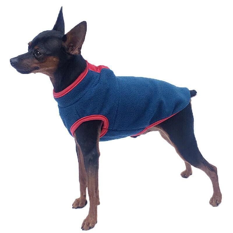 XL Pet Dog Puppy Winter Warm Fleece Jumper Vest Coat Jacket Apparel Clothes - Grey