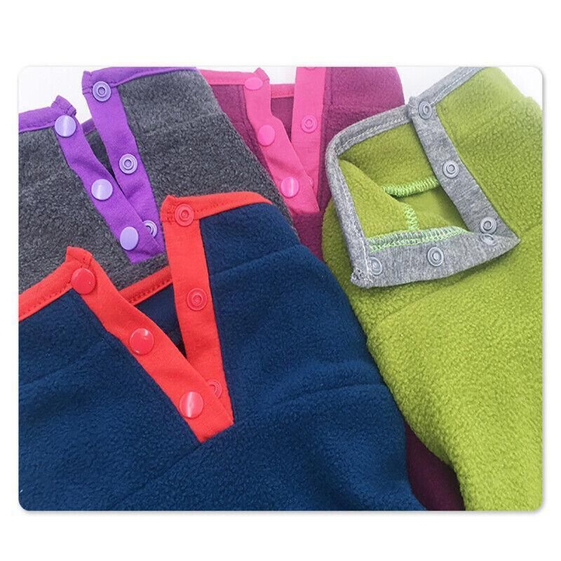 XL Pet Dog Puppy Winter Warm Fleece Jumper Vest Coat Jacket Apparel Clothes - Grey