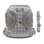 Grey Kitten Dog Cat Walking Harness Lead Leash Collar Pet Vest Mesh Adjustable - S