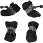 Set Anti Slip Waterproof Protective Dog Shoes Rain Boots Pet Socks Booties 4Pcs - L