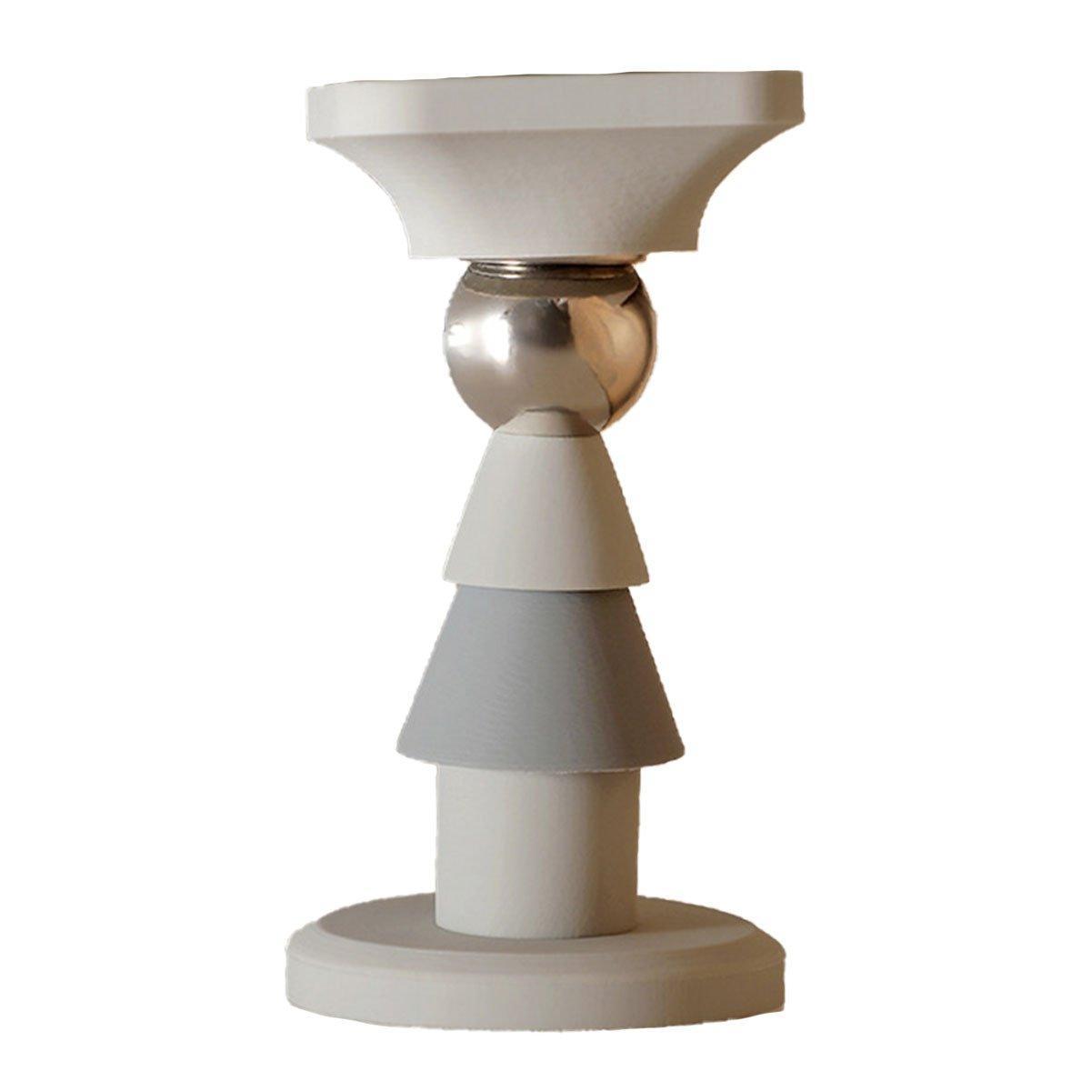 Silicone Silent Door Stopper with Suction Base and Secure Hold Catch Design - Blue