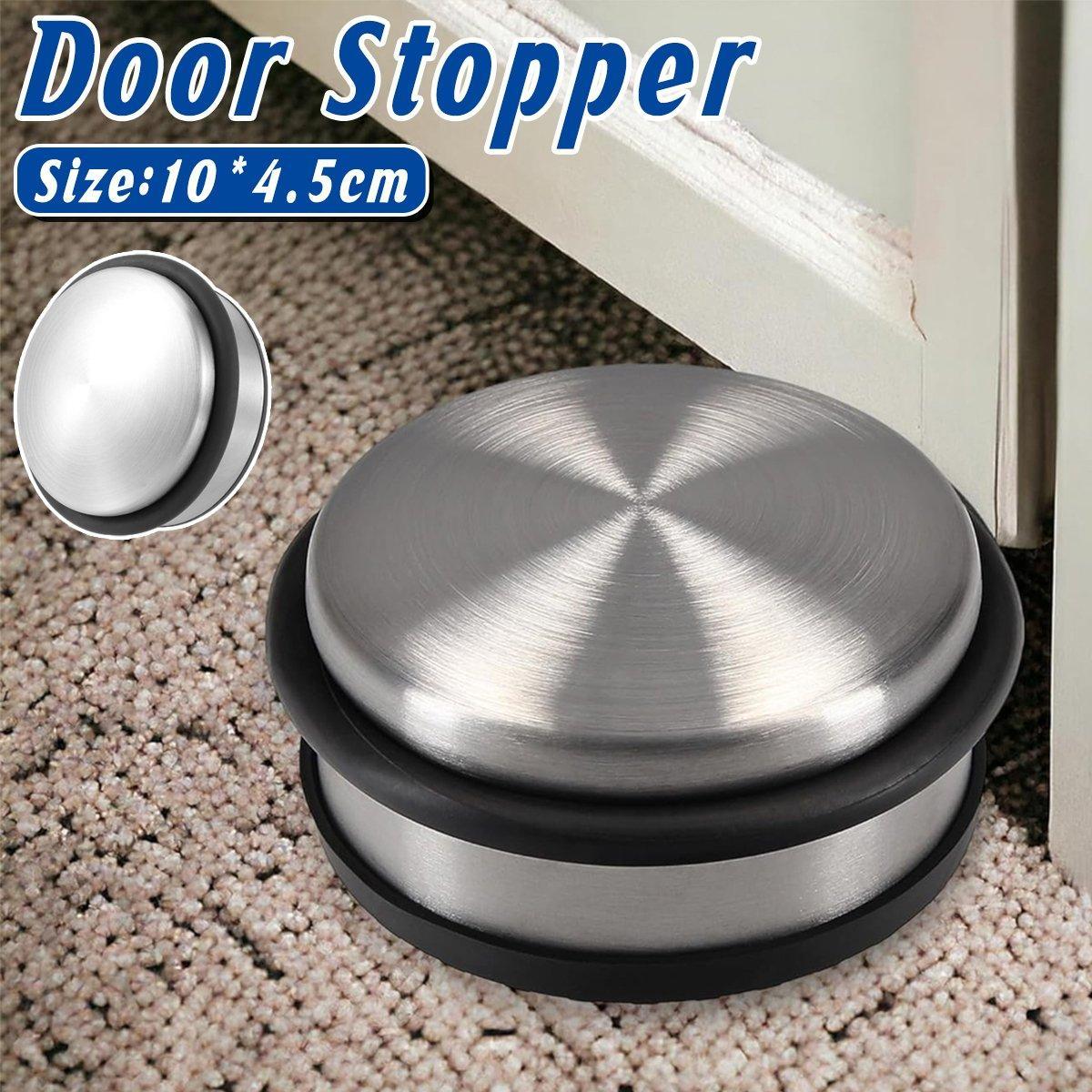 Solid Heavy Duty Rubber Door Stopper Windproof Noise Proof Door Wedge Non Slip
