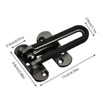 Anti Theft Lock Latch Door Bolt Security Lock For Home Bedroom Bathroom - Grey