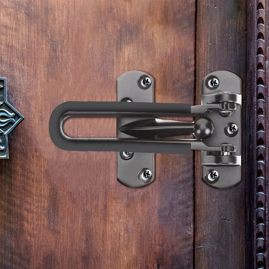 Anti Theft Lock Latch Door Bolt Security Lock For Home Bedroom Bathroom - Grey