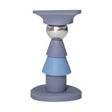 Silicone Silent Door Stopper with Suction Base and Secure Hold Catch Design - Purple - Rear View