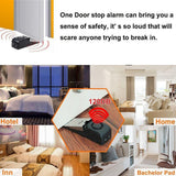 Home Security Wedge Door Stop Alert Detection Device Intruder Alarm Wireless - Close-Up Angle