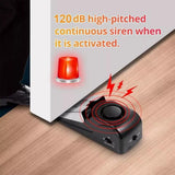Home Security Wedge Door Stop Alert Detection Device Intruder Alarm Wireless