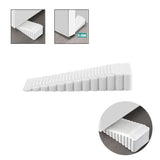 2Pcs Thick Rubber Wedge Door Stoppers Floor Carpet Heavy Duty Door Stop Security - Top-Down View