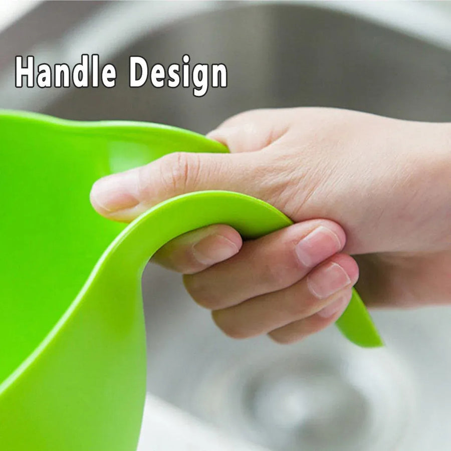 4pcs Multifunctional Plastic Rice Drainage Basket Vegetable Washing Basin Sieve