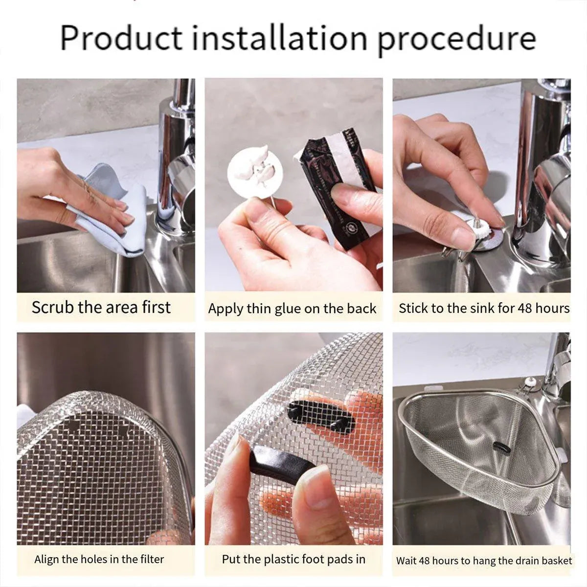 Triangle Sink Strainer Basket Household Kitchen Shelf Leftover Draining Rack