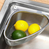 Triangle Sink Strainer Basket Household Kitchen Shelf Leftover Draining Rack - Extra Image