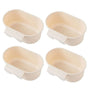 4PCS Multifunctional Sink Drain Basket Hangable Storage Organizer Kitchen Gadget - Beige