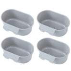 4PCS Multifunctional Sink Drain Basket Hangable Storage Organizer Kitchen Gadget - Grey