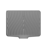 Silicone Dish Drying Mat Heat Resistant Draining Slope Pad for Kitchen Counter - Green - Low Angle