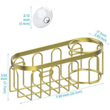 Punch Free Kitchen Sponge Brush Drain Rack Utensil Holder Suction Sink Storage - Side View