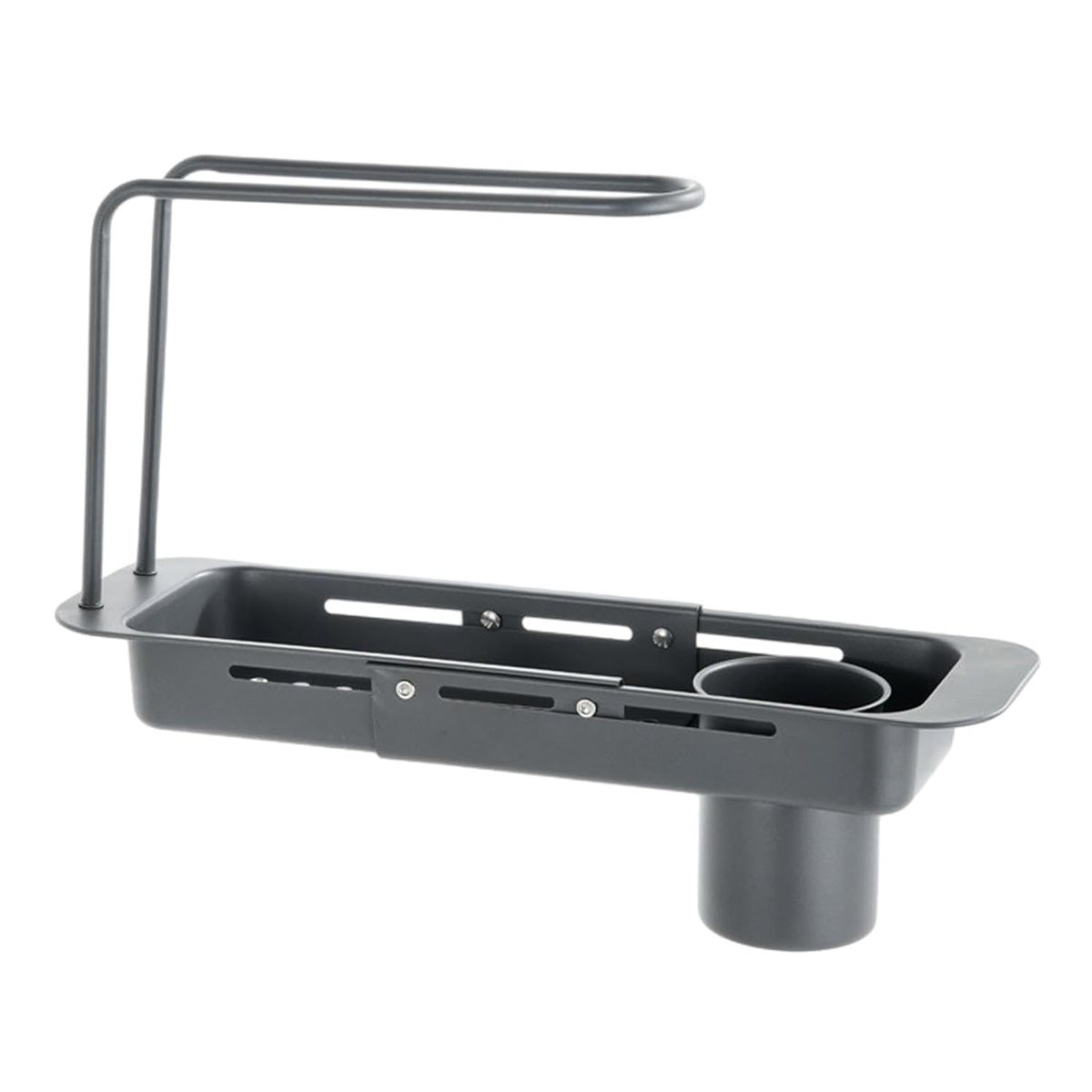 Retractable Kitchen Sink Draining Rack Water Filter Basket Storage Shelf Home - Grey