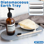Nordic Diatomaceous Earth Tray Bathroom Sink Drying Mat 30x10cm - White