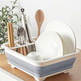 Home Master Collapsible Dish Drainer Small Spaces Camping Caravan 34CM X 28.5CM - Rear View