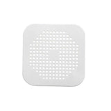 2Pc Square Drain Cover For Shower Drain Hair Catcher Flat Silicone Plug For Bath - 1PC White+ 1PC Grey
