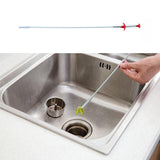 Flexible Spring Pick Up Tool Drain Cleaner Stick Snake Hair Remover - Low Angle