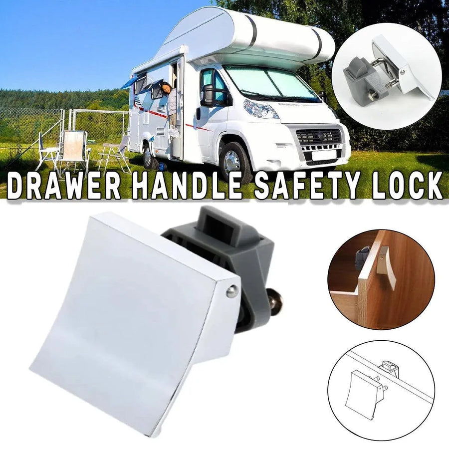 RV Caravan Yacht Cabinet Drawer Handle Locking Latch Accessory