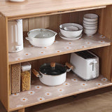 Household Drawer Liner Paper Wardrobe Dustproof Cabinet Mat Grease Proof Mat - Leaf - Top-Down View