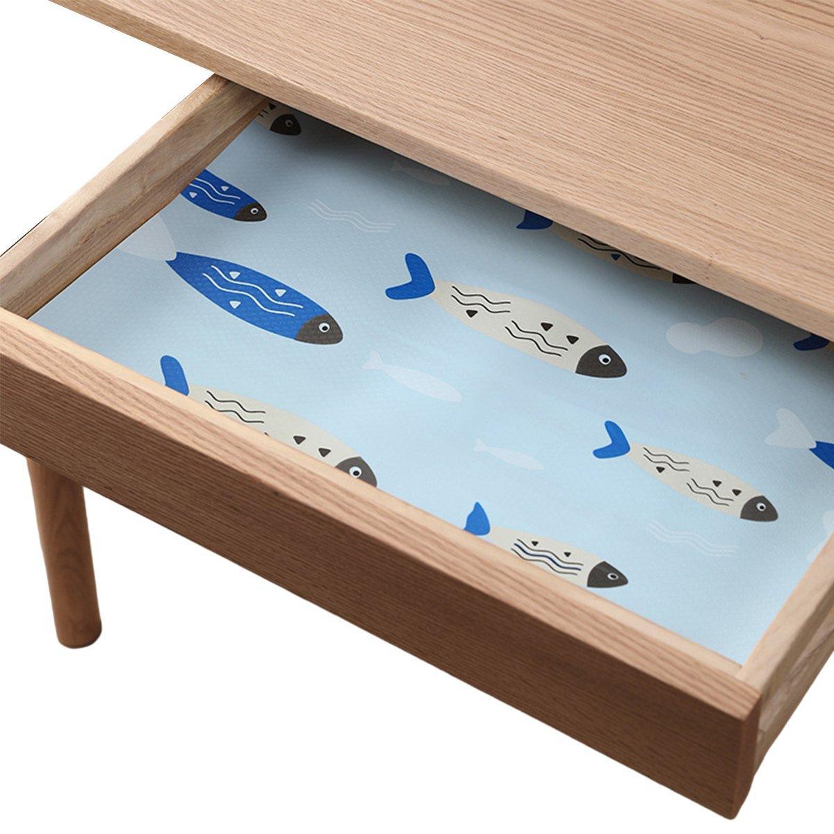 Household Drawer Liner Paper Wardrobe Dustproof Cabinet Mat Grease Proof Mat - Leaf