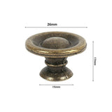 10/20/40Pcs Antique Brass Drawer Knobs Vintage Cabinet Handles Cupboard Pulls - 10PCS - Top-Down View