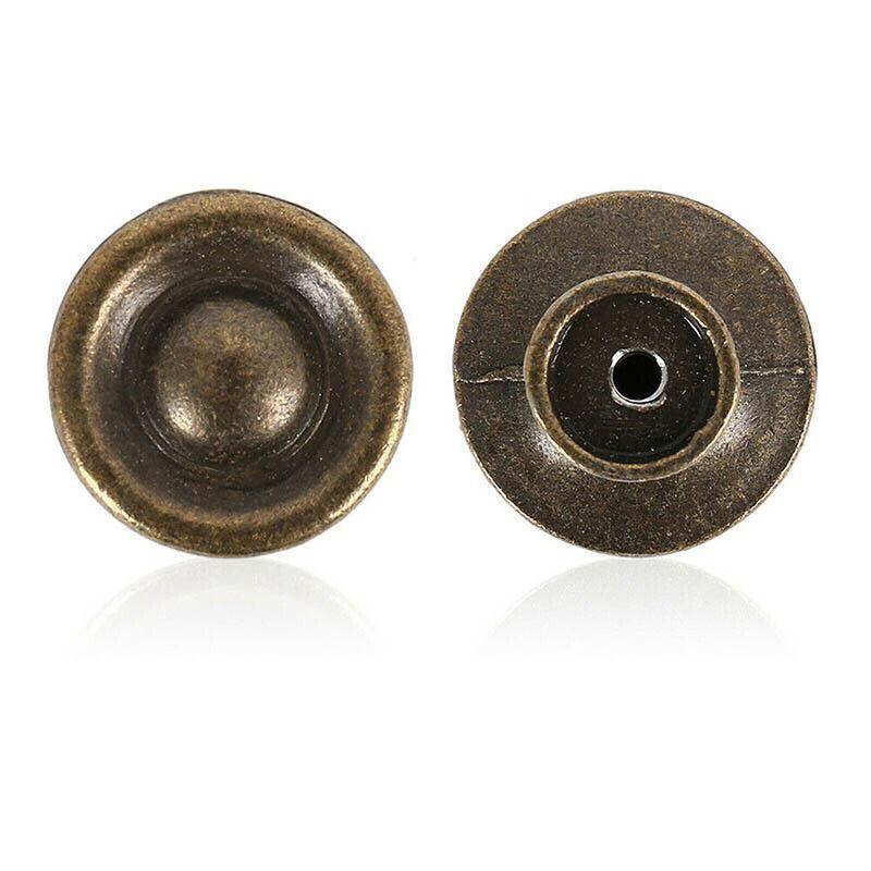 10/20/40Pcs Antique Brass Drawer Knobs Vintage Cabinet Handles Cupboard Pulls - 10PCS