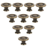 10/20/40Pcs Antique Brass Drawer Knobs Vintage Cabinet Handles Cupboard Pulls - 10PCS - Extra Image