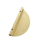 Door Pull With Screws Cupboard Handle Decor Home Semi Circle Cabinet Knob Diy - Copper - Close-Up Angle