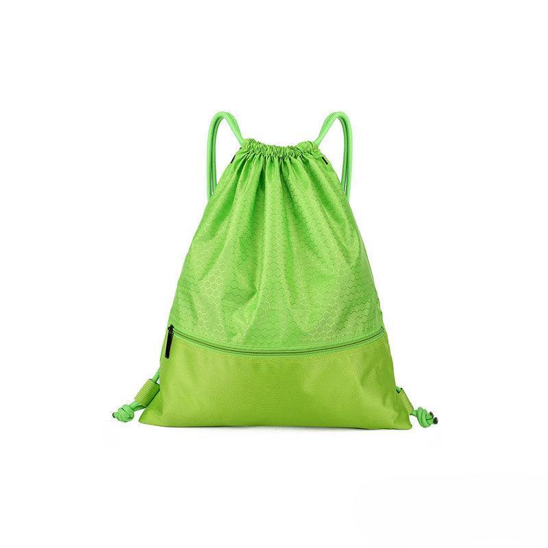 Backpack Sport Pack String Tote Gym Bag Cinch Sack School Drawstring Capacity - Dark Blue