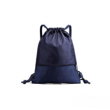 Backpack Sport Pack String Tote Gym Bag Cinch Sack School Drawstring Capacity - Grey