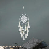 Handmade Dream Catcher Natural Macrame Hairball Art Wall Hanging Room Home Decor - Side View