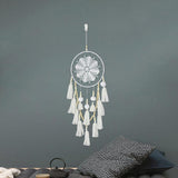 Handmade Dream Catcher Natural Macrame Hairball Art Wall Hanging Room Home Decor - Side View