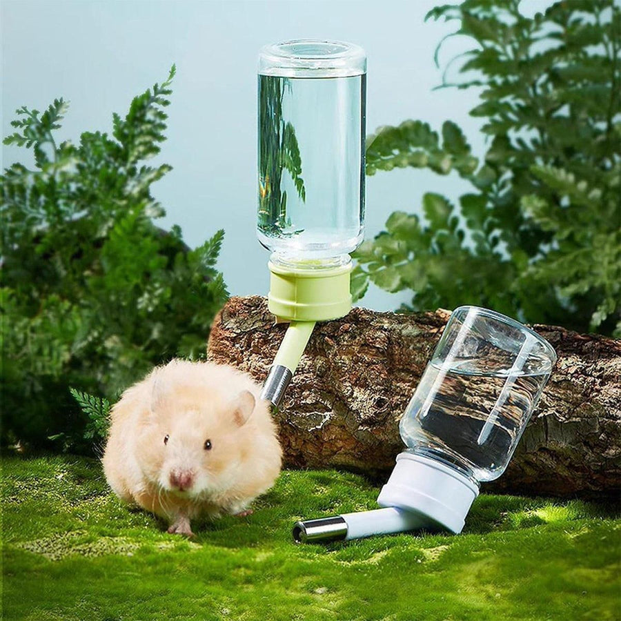 Pet Water Bottle for Hamster Guinea Pig Rabbit Vacuum Drinking Feeder Kettle - 120ml-Green