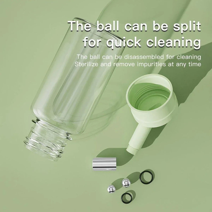 Pet Water Bottle for Hamster Guinea Pig Rabbit Vacuum Drinking Feeder Kettle - 120ml-Green