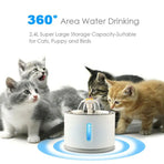 LED Pet Water Fountain 24L Automatic Drinking Dispenser for Cats and Dogs