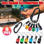 6PCS Hex Shank Screwdriver Bit Holder Extension Bar Driver Keyring