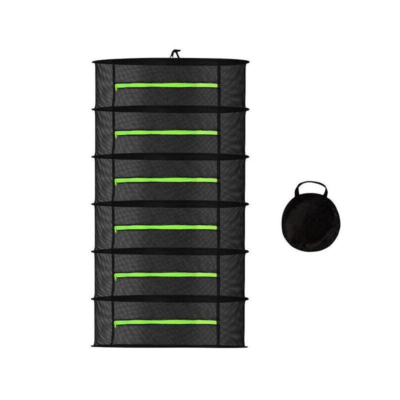 2-8 Tier Drying Net Large Shelf Hydroponic Hanging Grow Herb Plant Dry - 2 Layers