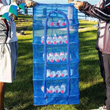 Air Dry Drying Net Vegetable Dehydrator Fruit Meat Fishing Jerky Food Beef Fish - 5Tiers - Top-Down View