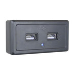 Dual USB Car Charger Socket Panel 5V 3.1A 12V 24V for Car RV Motorcycle