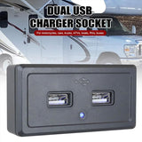Dual USB Car Charger Socket Panel 5V 3.1A 12V 24V for Car RV Motorcycle - Extra Image