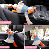 Cute Cartoon Tissue Box Holder for Car Home Female Auto Accessories Paper Case - 45-Degree Angle
