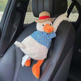 Cute Cartoon Tissue Box Holder for Car Home Female Auto Accessories Paper Case - Rear View