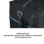 70L Large Travel Duffle Bag Foldable Waterproof Gym Bag with Shoe Compartment