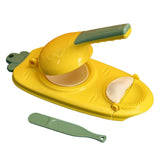 2in1 Dumpling Skin Chapati Maker Press Machine Wrapper Mould Handle Tools Pastry - Orange Red