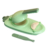 2in1 Dumpling Skin Chapati Maker Press Machine Wrapper Mould Handle Tools Pastry - Orange Red - Extra Image