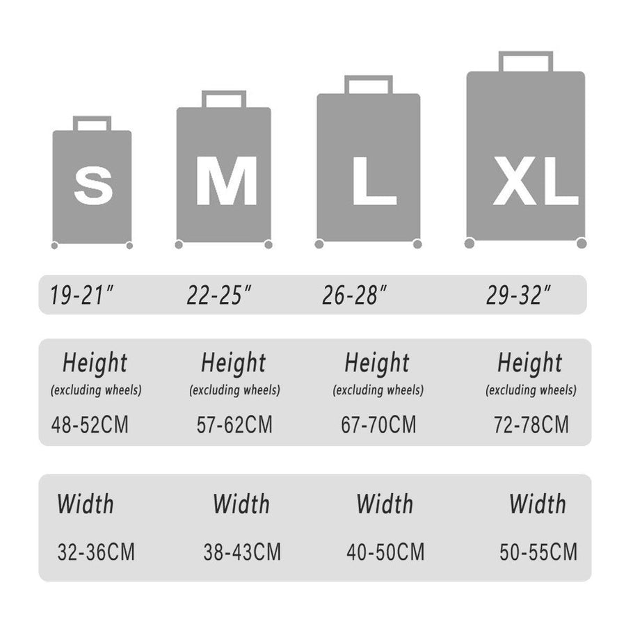 Thickened High Stretch Suitcase Dust-proof Luggage Protector Travel Case Cover - Blue-20inches